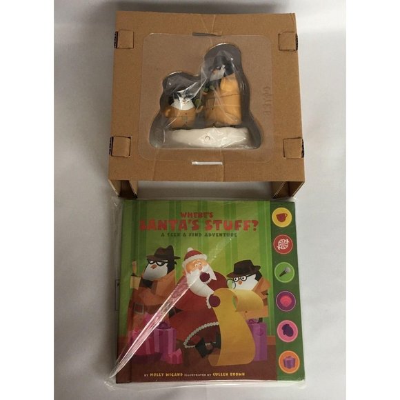 Hallmark Where's Santas Stuff? Ornament And Interactive Book Christmas Tree - Picture 10 of 11